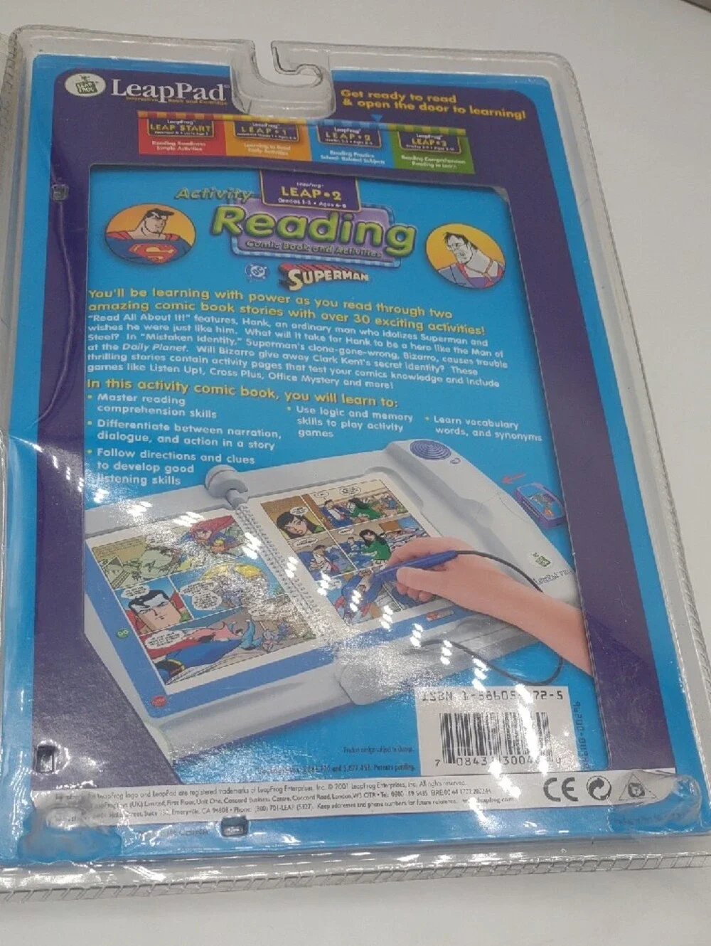 LeapPad Music & Reading Activity Books - Superman Leap 2 Bundle Lot Leapfrog